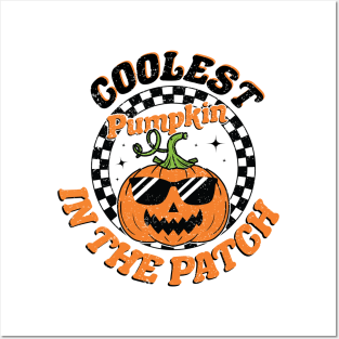 Coolest Pumpkin In The Patch Halloween Posters and Art